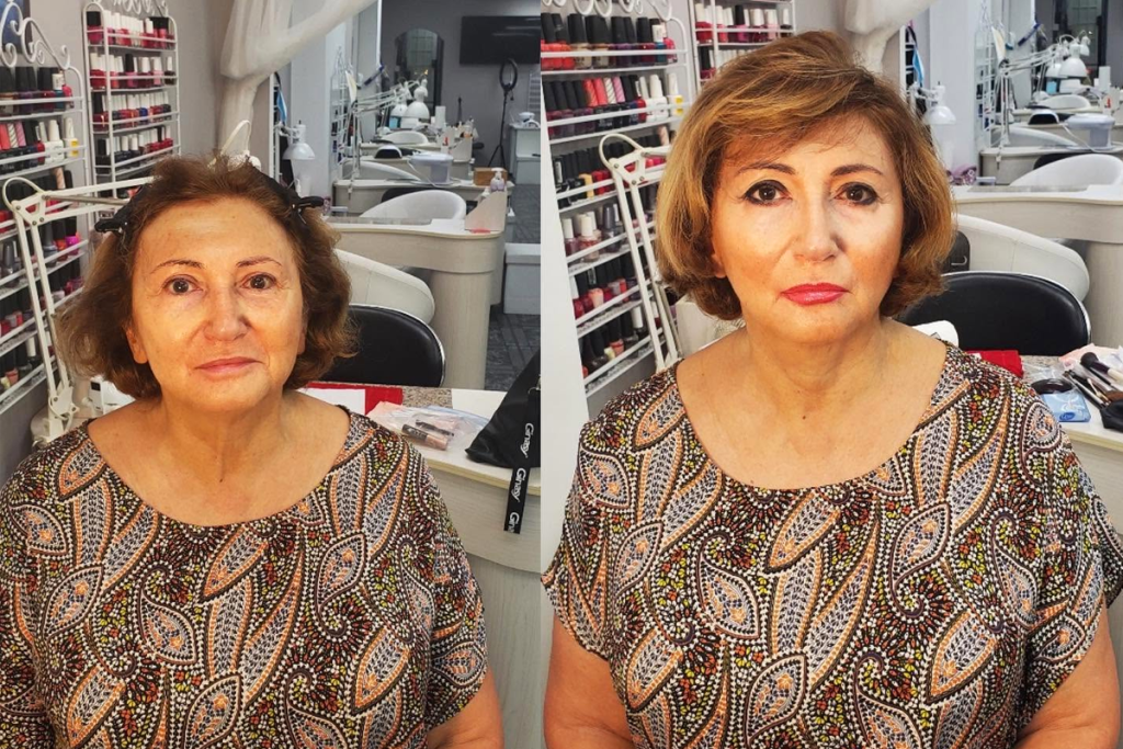 before and after makeup